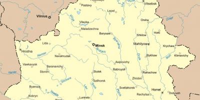 地图上的白俄罗斯