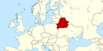 白俄罗斯位于世界地图
