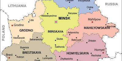 地图上的白俄罗斯政治