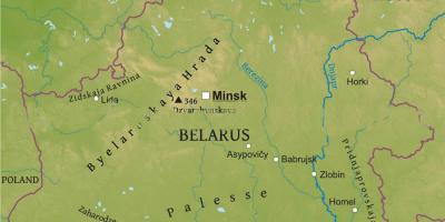 地图上的白俄罗斯理